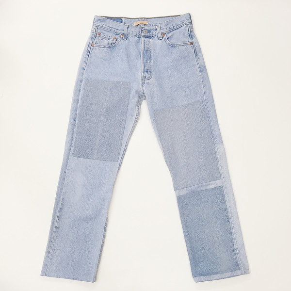 B Sides Jeans - Levi's 501 Patchwork Denim Jeans B Sides Jeans - Levi's 501 Patchwork Denim Jeans