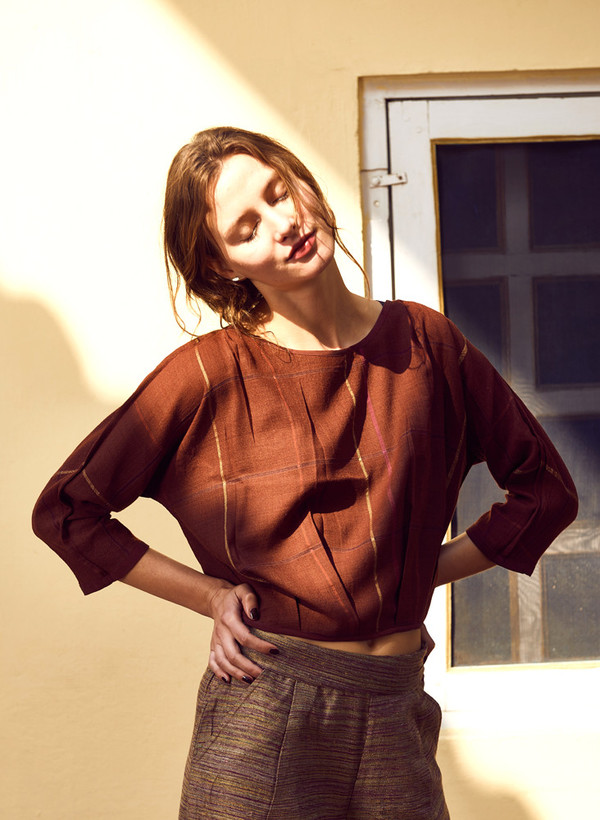 Seek Collective AW16 Pre-Order: Martyna Top, handloom Seek Collective AW16 Pre-Order: Martyna Top, handloom