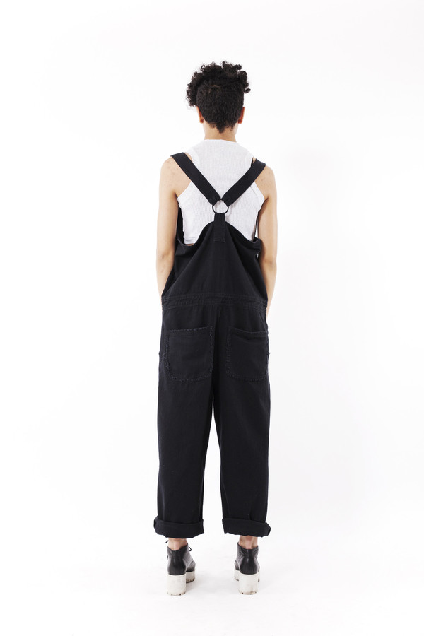 Ikumi Damaged Denim Overalls Ikumi Damaged Denim Overalls