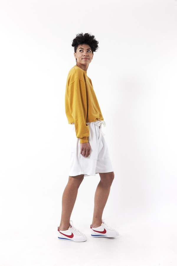 Ikumi Rib Pants (White) Ikumi Rib Pants (White)