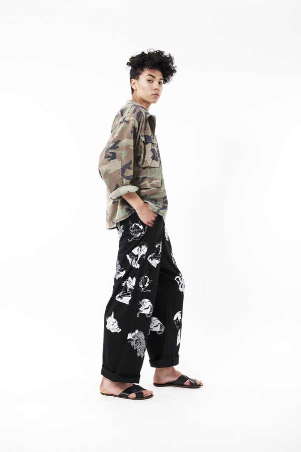 Ikumi Tattoo Long Pants (Black) Ikumi Tattoo Long Pants (Black)