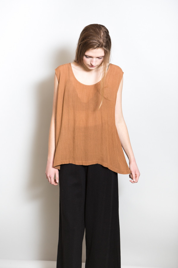 Revisited Crushed Cotton Tank / Siena Revisited Crushed Cotton Tank / Siena