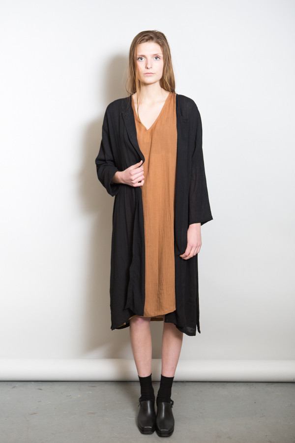 Revisited Crushed Cotton V-Dress / Siena Revisited Crushed Cotton V-Dress / Siena