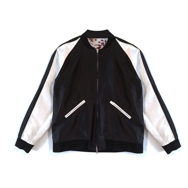 Nikki Chasin Captain Reversible Bomber Jacket - Floral Jacquard Nikki Chasin Captain Reversible Bomber Jacket - Floral Jacquard