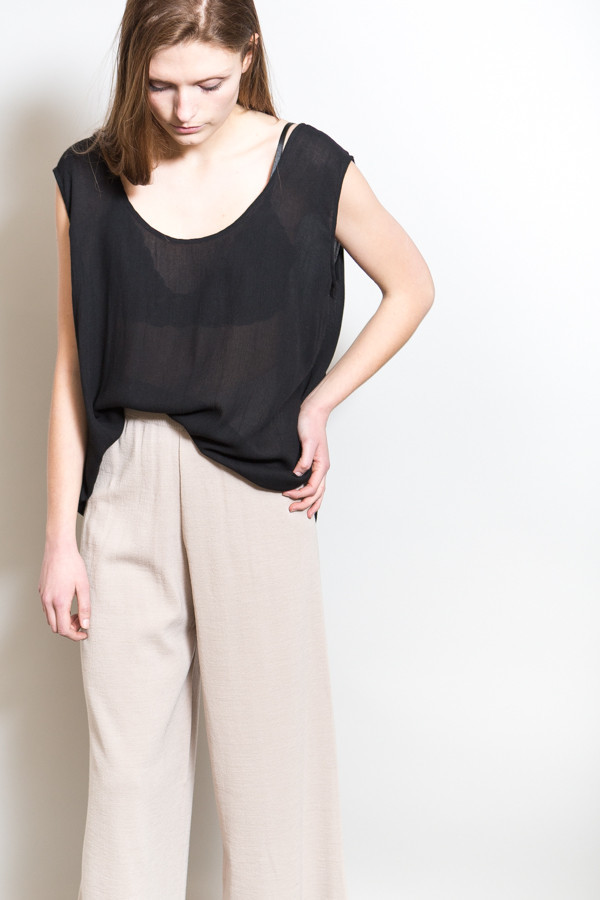 Achro Ribbed Waist Knit Pants / Beige Achro Ribbed Waist Knit Pants / Beige