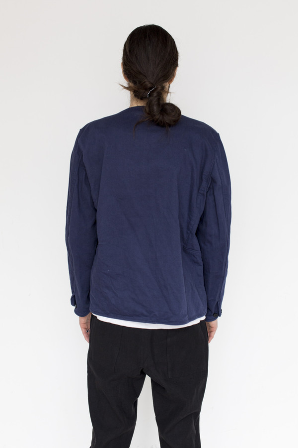 Men's Document Cotton Collarless Jacket Men's Document Cotton Collarless Jacket