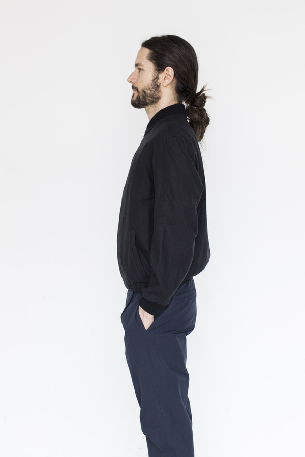 Men's Assembly Raw Silk Zip Bomber Men's Assembly Raw Silk Zip Bomber
