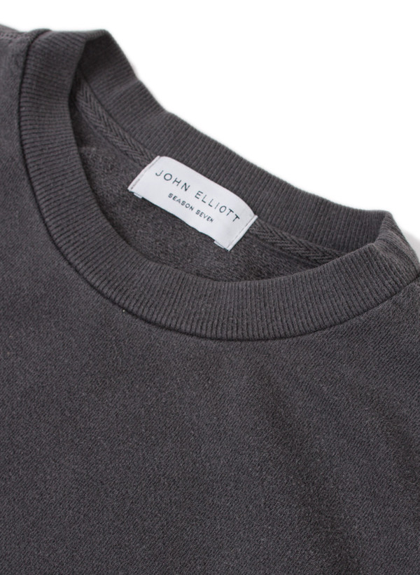 Men's John Elliott LS Paneled Crewneck Sweatshirt Black Men's John Elliott LS Paneled Crewneck Sweatshirt Black