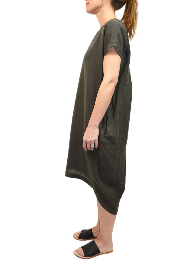 Black Crane Pleated Cocoon Dress Black Crane Pleated Cocoon Dress