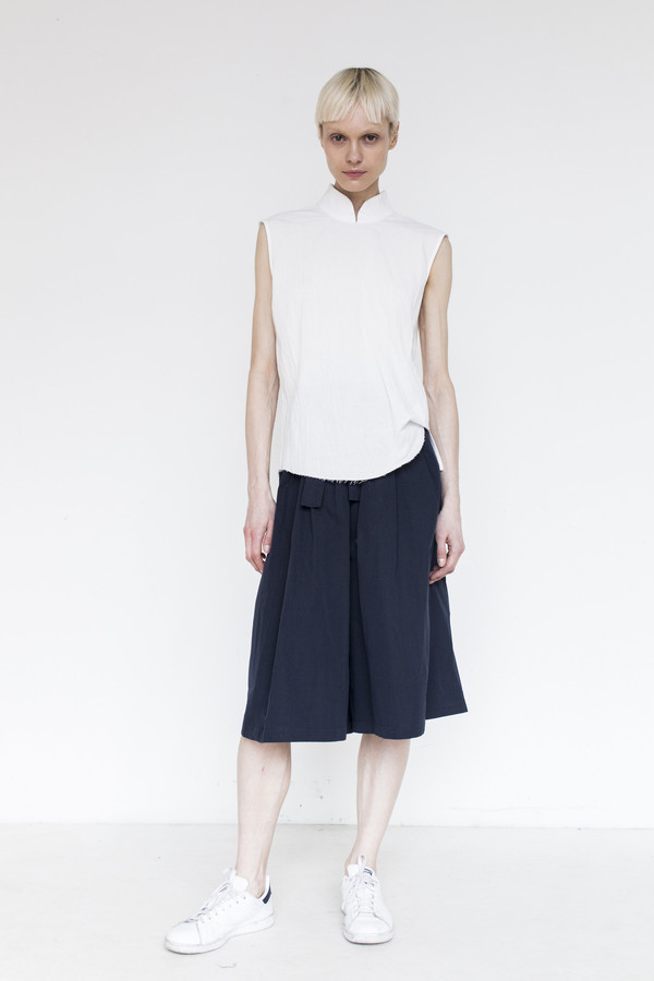 Assembly Gauze Sleeveless Top Assembly Gauze Sleeveless Top