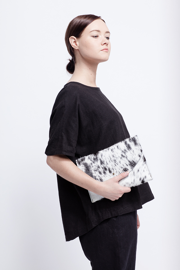 Primecut NATURAL WHITE ENVELOPE CLUTCH Primecut NATURAL WHITE ENVELOPE CLUTCH