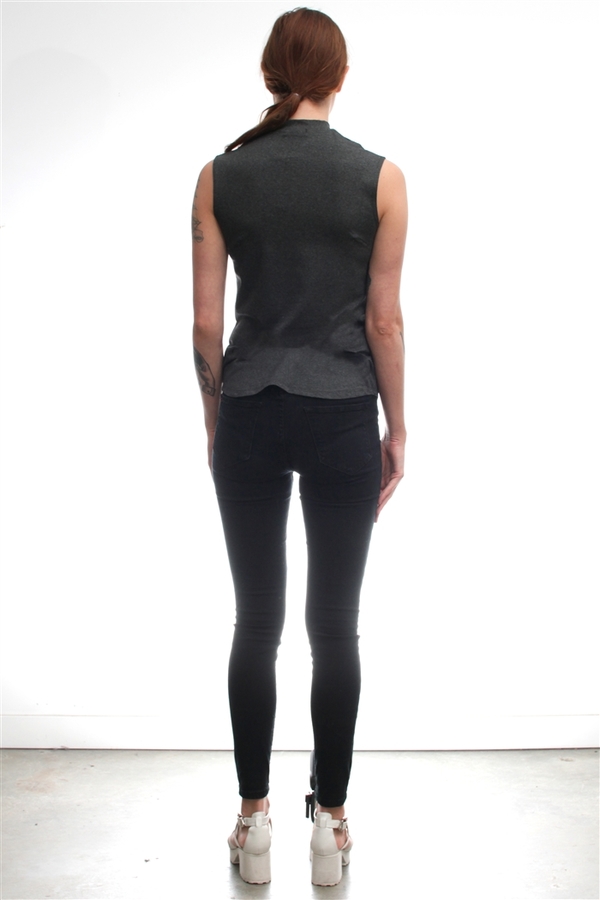 Nomia Mock Neck Muscle Tee Nomia Mock Neck Muscle Tee