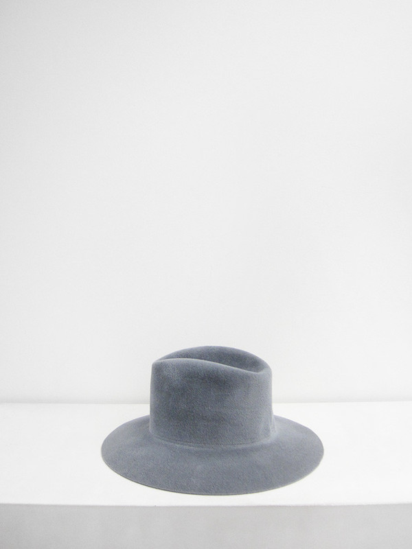 Clyde Short Brim Pinch Hat, Dove Grey Clyde Short Brim Pinch Hat, Dove Grey