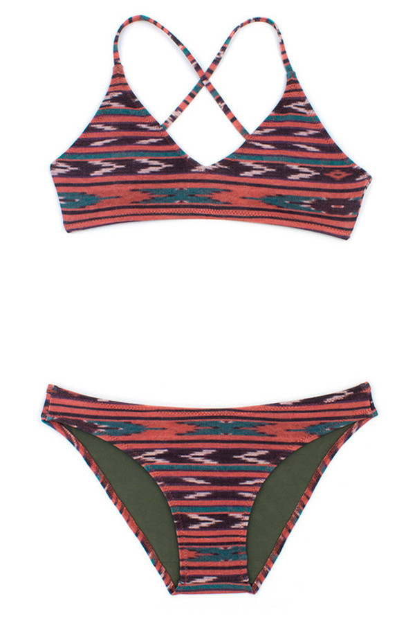 Mollusk Atoll Bikini Bottom Sunset Ikat Mollusk Atoll Bikini Bottom Sunset Ikat
