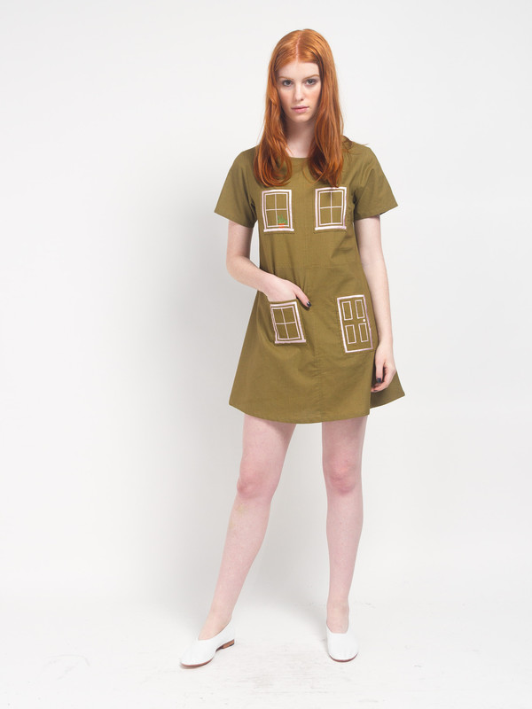 Dark coral House Dress Dark coral House Dress