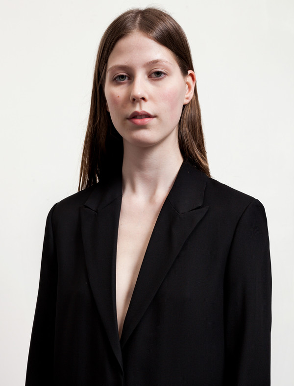 Acne Studios Blair Crepe Jacket Black/Blue Acne Studios Blair Crepe Jacket Black/Blue