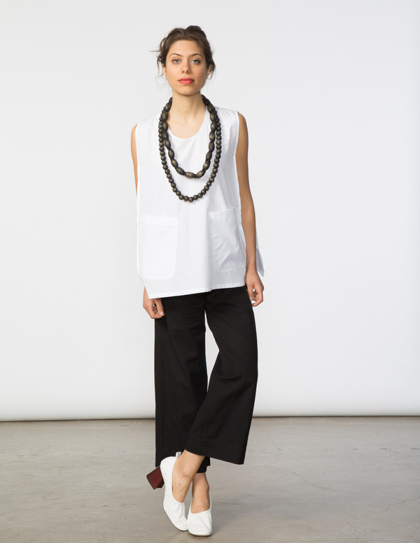 SBJ Austin Annie Top in White SBJ Austin Annie Top in White