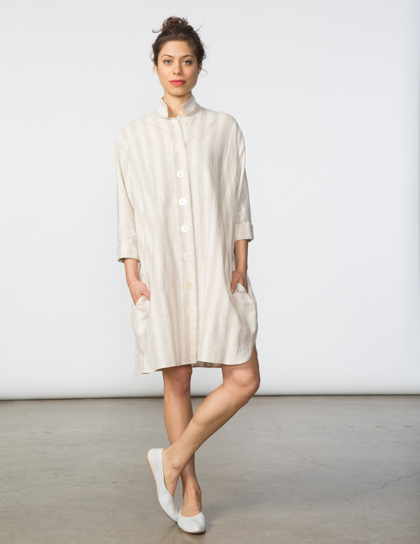 SBJ Austin Stacey Dress in Natural/Gold Thread SBJ Austin Stacey Dress in Natural/Gold Thread