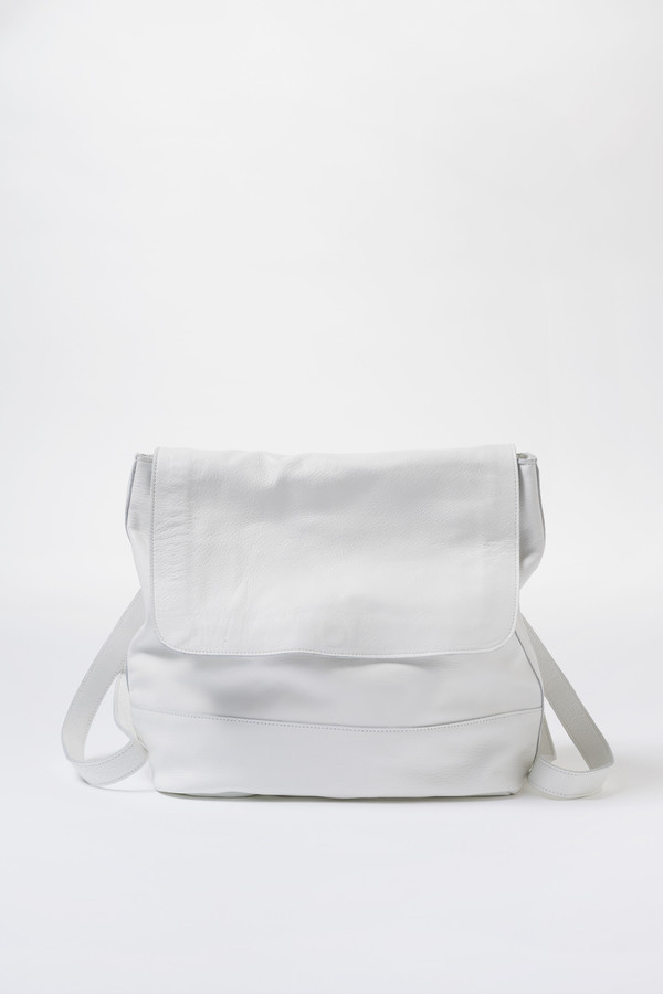 Clyde Leather Room Backpack - White Clyde Leather Room Backpack - White