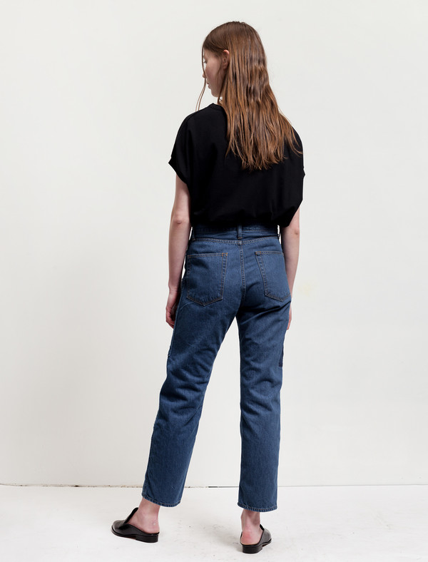 Ys by Yohji Yamamoto Quilted Patchwork Denim Indigo Ys by Yohji Yamamoto Quilted Patchwork Denim Indigo