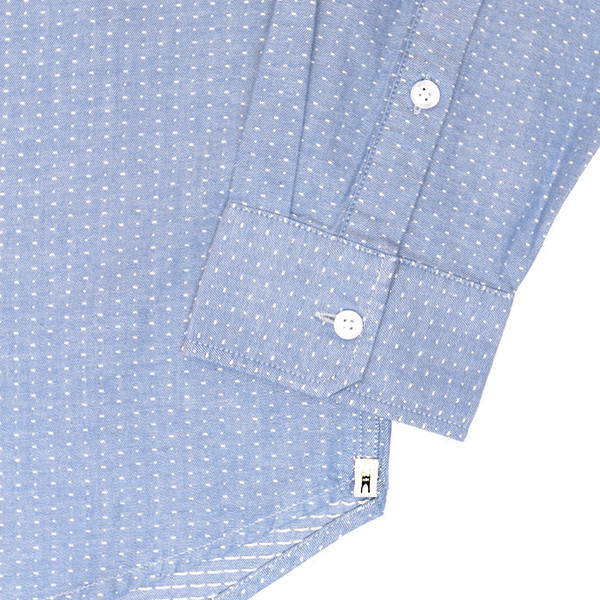 Men's Bridge & Burn Depoe Blue Dobby Shirt Men's Bridge & Burn Depoe Blue Dobby Shirt
