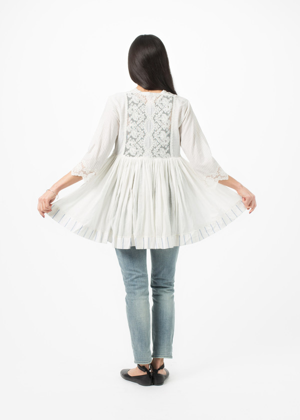 Pero Lace Front Button Up Pero Lace Front Button Up