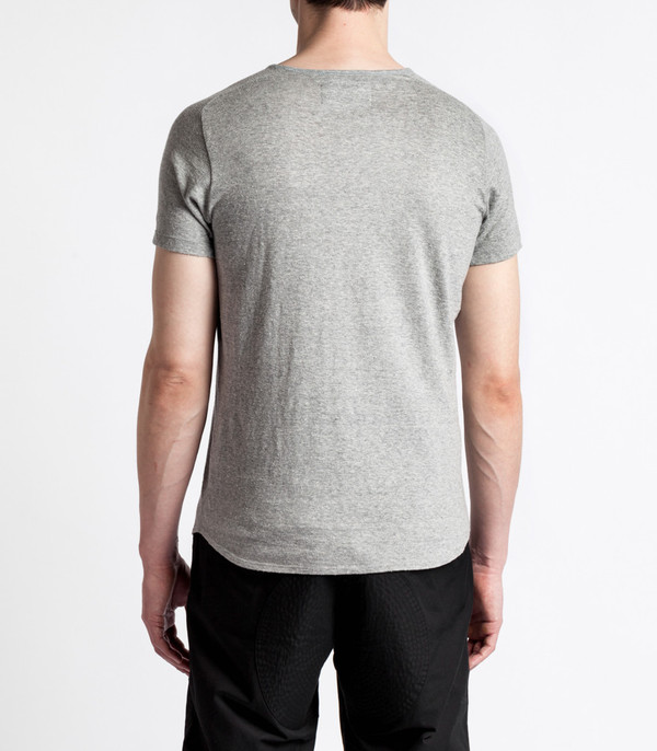 Men's Wings + Horns Knit Silk Jersey S/S Grey Men's Wings + Horns Knit Silk Jersey S/S Grey