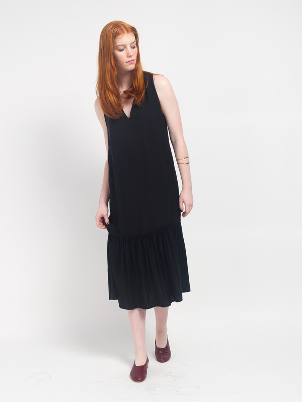 Howard Column Dress Licorice Howard Column Dress Licorice