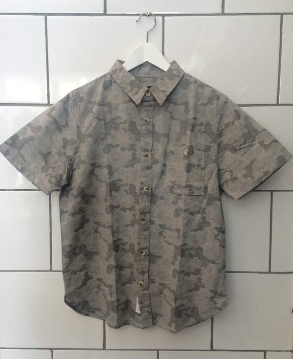 Short Sleeve Jacquard Camo Button Down Short Sleeve Jacquard Camo Button Down