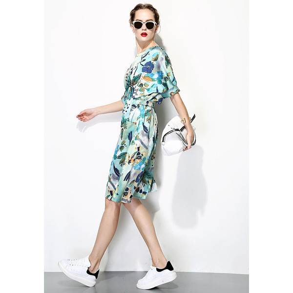FEW MODA TROPICAL PRINT DRESS FEW MODA TROPICAL PRINT DRESS