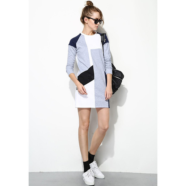 FEW MODA Fall Geometric Prints Dress FEW MODA Fall Geometric Prints Dress