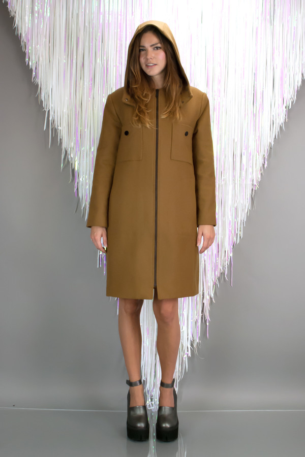 Orla Kiely Felted Wool Parka Orla Kiely Felted Wool Parka
