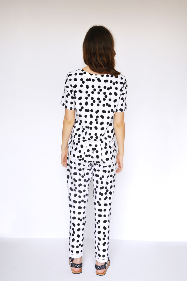 Dusen Dusen Double Dot Pleated Pants Dusen Dusen Double Dot Pleated Pants