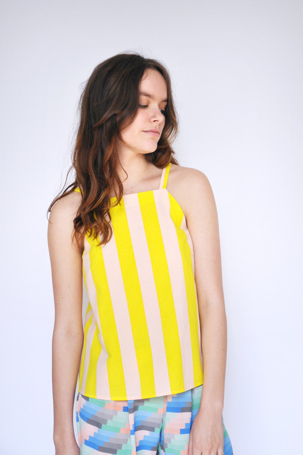 Dusen Dusen Stripe High Neck Tank Dusen Dusen Stripe High Neck Tank
