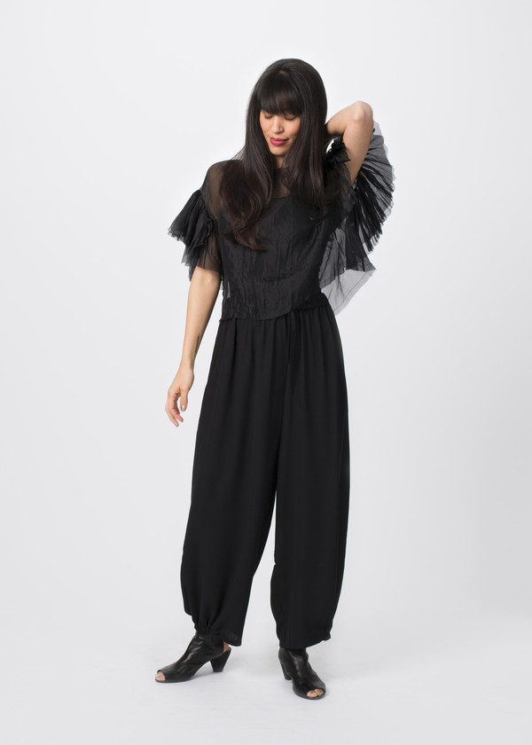 Louiza Babouryan Ruffle Sleeve Top Louiza Babouryan Ruffle Sleeve Top
