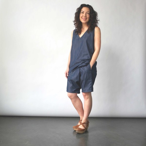 Lu. Frolic Top No. 2 in Chambray Union Lu. Frolic Top No. 2 in Chambray Union