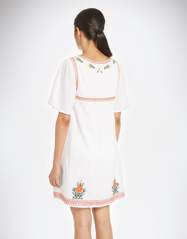 YMC Floral Embroidery Dress YMC Floral Embroidery Dress