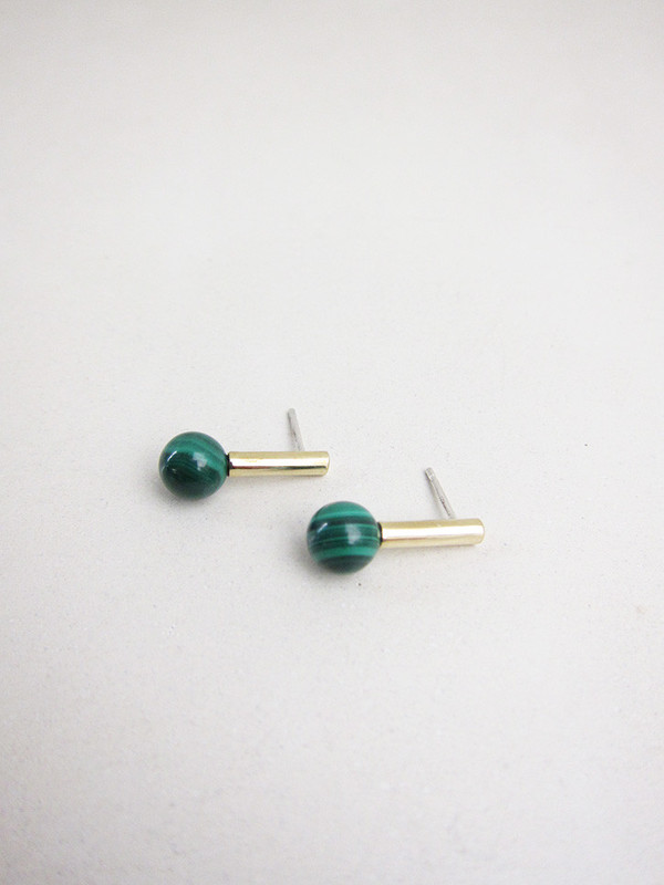 Quarry Adnat Earrings | Malachite Quarry Adnat Earrings | Malachite