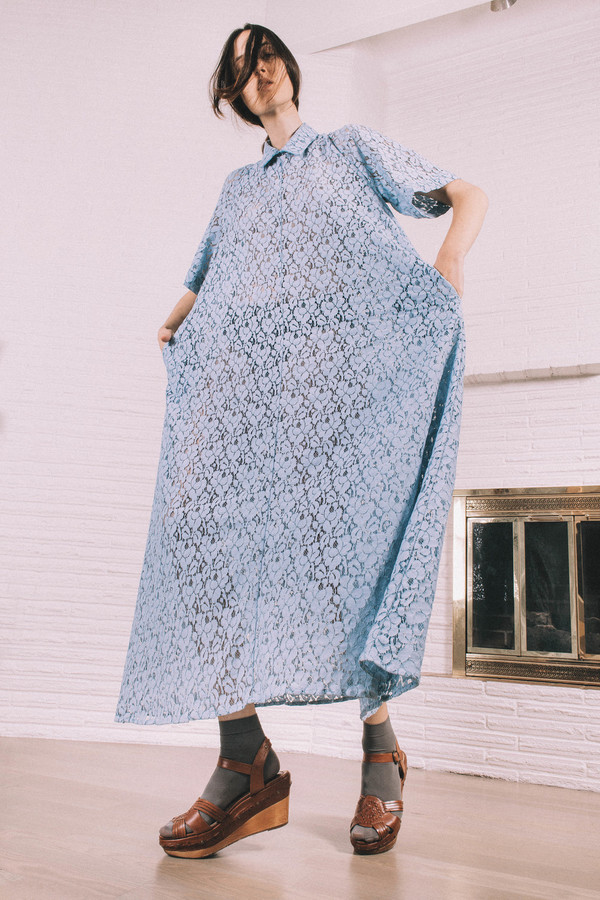 Kate Towers blue collar Dress/ Made to order Kate Towers blue collar Dress/ Made to order