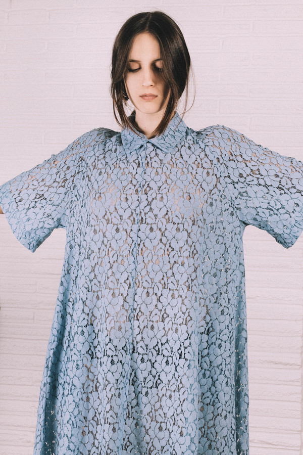 Kate Towers blue collar Dress/ Made to order Kate Towers blue collar Dress/ Made to order