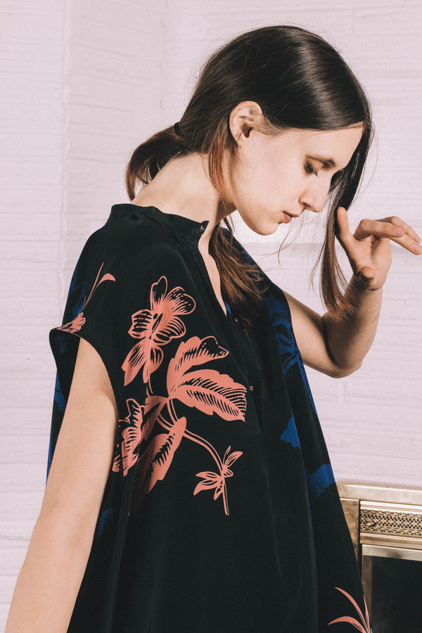 Kate Towers Day Dress - black floral Kate Towers Day Dress - black floral