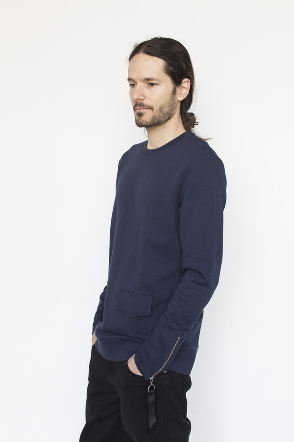 Matthew Miller Cotton Rogue Biker Sweatshirt Matthew Miller Cotton Rogue Biker Sweatshirt