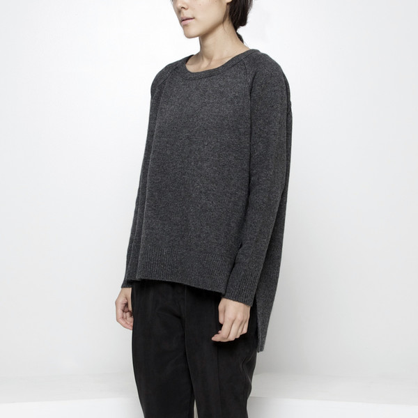 7115 by Szeki Exposed Seam Sweater FW15 - Gray 7115 by Szeki Exposed Seam Sweater FW15 - Gray