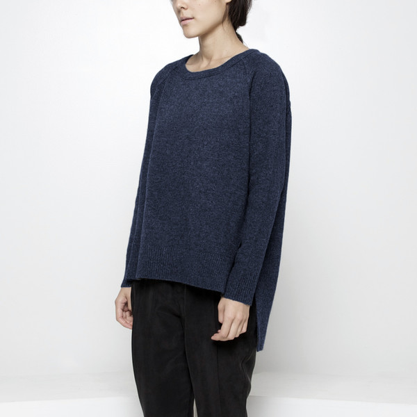 7115 by Szeki Exposed Seam Sweater FW15 - Navy 7115 by Szeki Exposed Seam Sweater FW15 - Navy