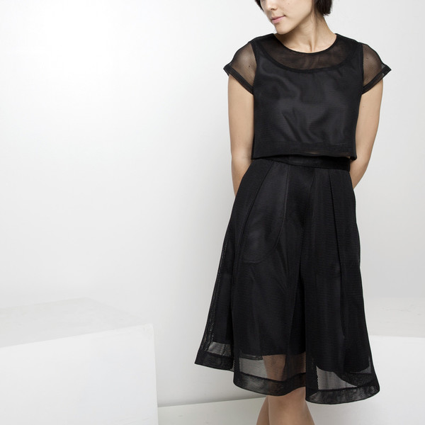 7115 by Szeki Fishnet Cropped Top FW15 7115 by Szeki Fishnet Cropped Top FW15