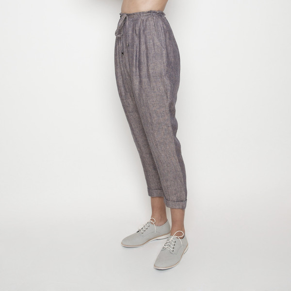 7115 by Szeki Linen Drawstring Pant R16- Blush 7115 by Szeki Linen Drawstring Pant R16- Blush