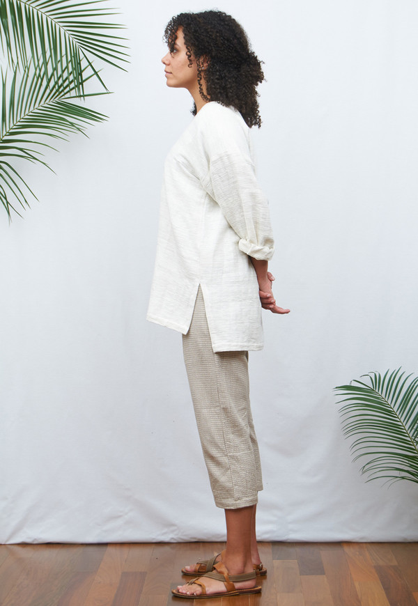 Khadi Pullover with 3/4 Sleeves Khadi Pullover with 3/4 Sleeves