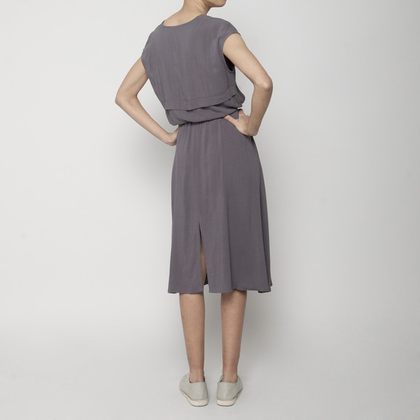 7115 by Szeki Folded V-Neck Drawstring Dress 7115 by Szeki Folded V-Neck Drawstring Dress