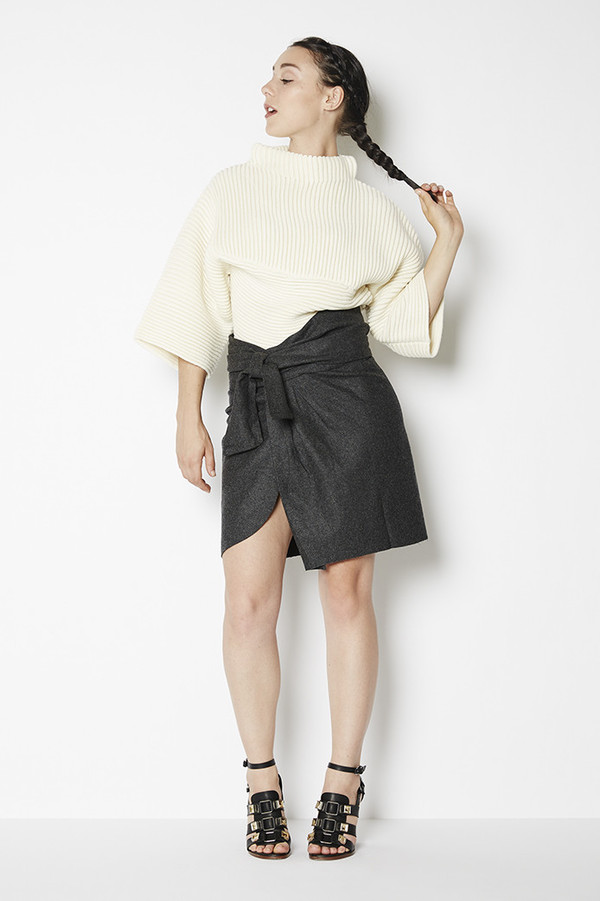 Achro Belted Wrap Mini Skirt Achro Belted Wrap Mini Skirt