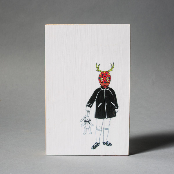 Carlos Baldizon Martini Girl with Deer Mask Carlos Baldizon Martini Girl with Deer Mask